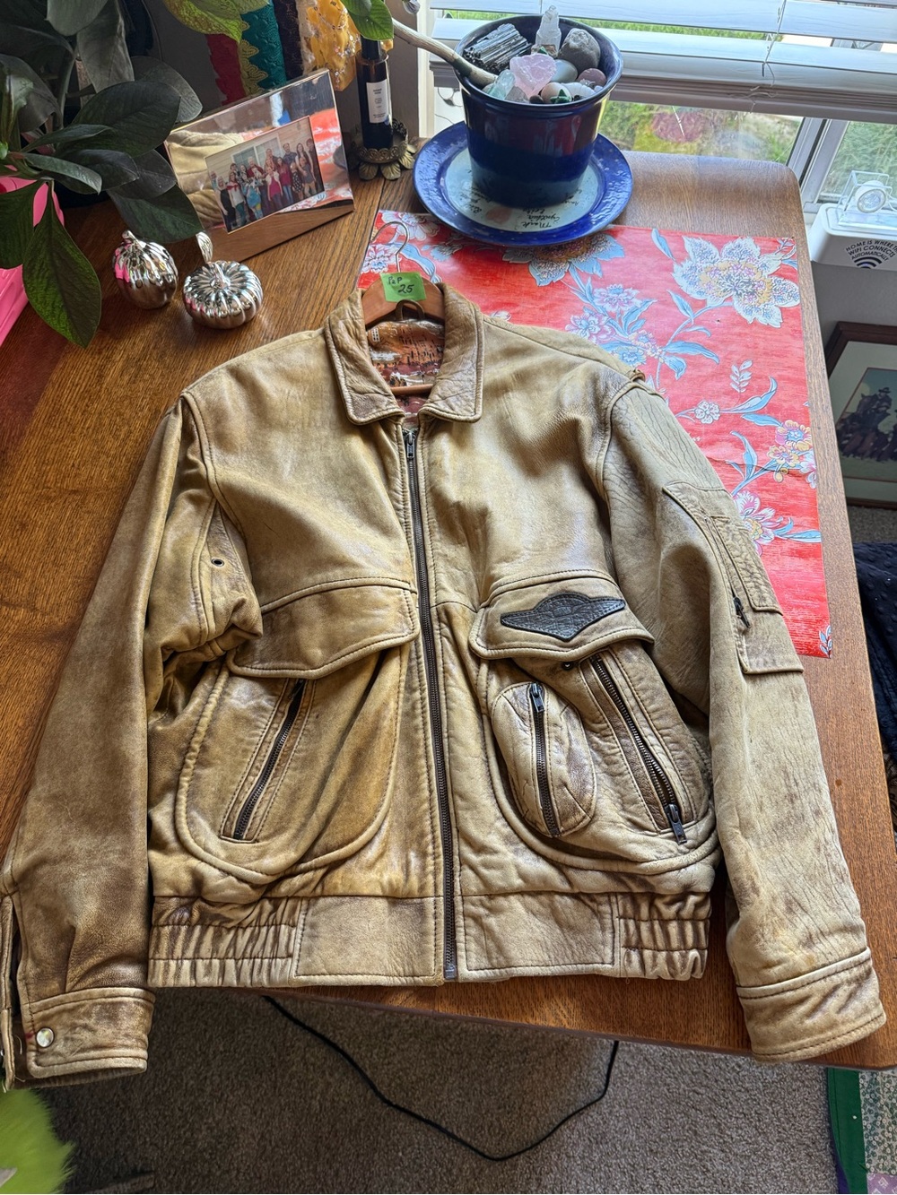 Authentic Vintage Leather Bomber Jacket